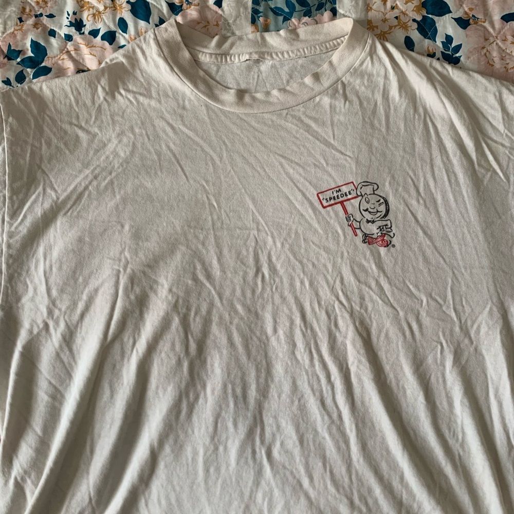 Vintage 1940’s Mcdonald’s White Graphic Men's Shirt